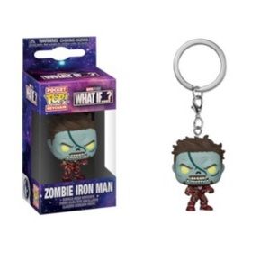 FUNKO POP! Zombie Iron Man Bobble-Head Keychain
